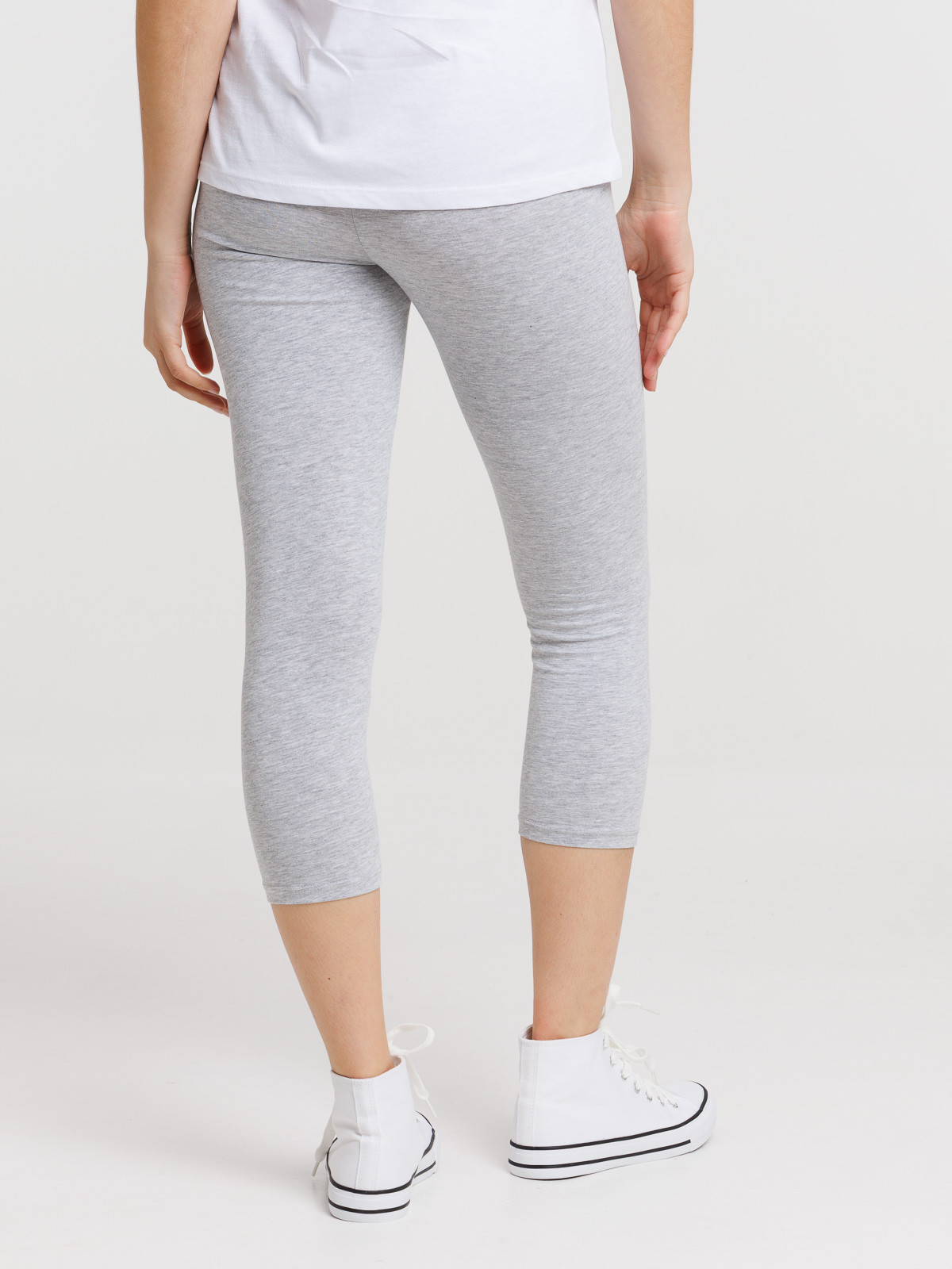 Corsaire gris chiné femme Corsaire gris chiné femme