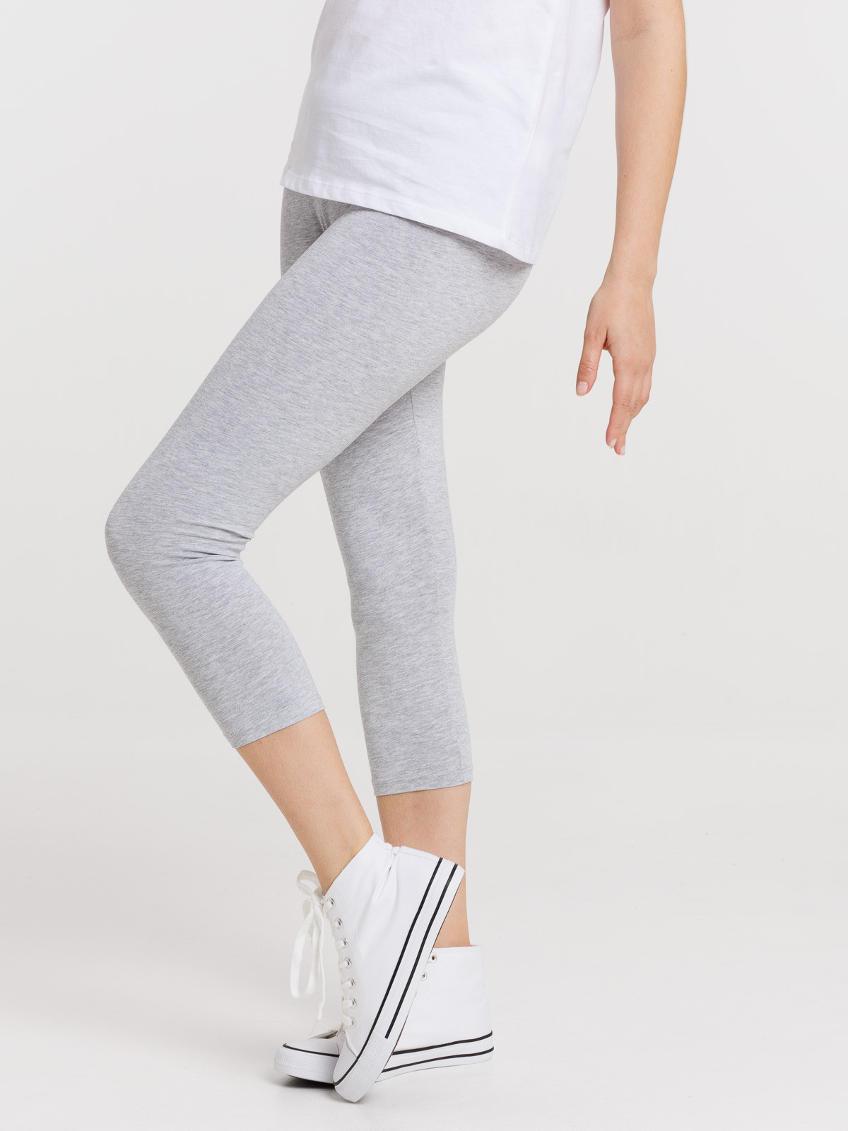 Corsaire gris chiné femme Corsaire gris chiné femme