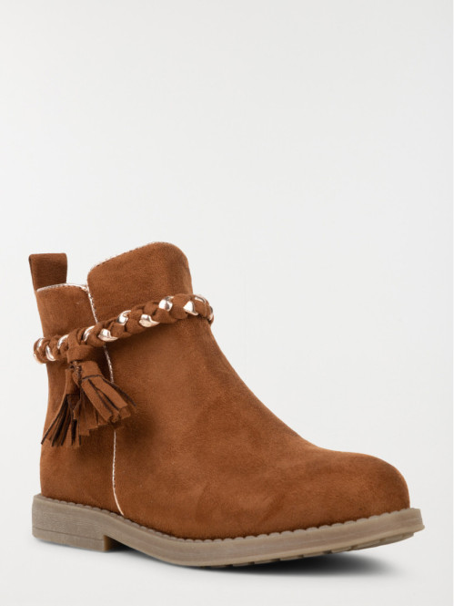 Bottine bride tressée fille (25-30) Bottine bride tressée fille (25-30)