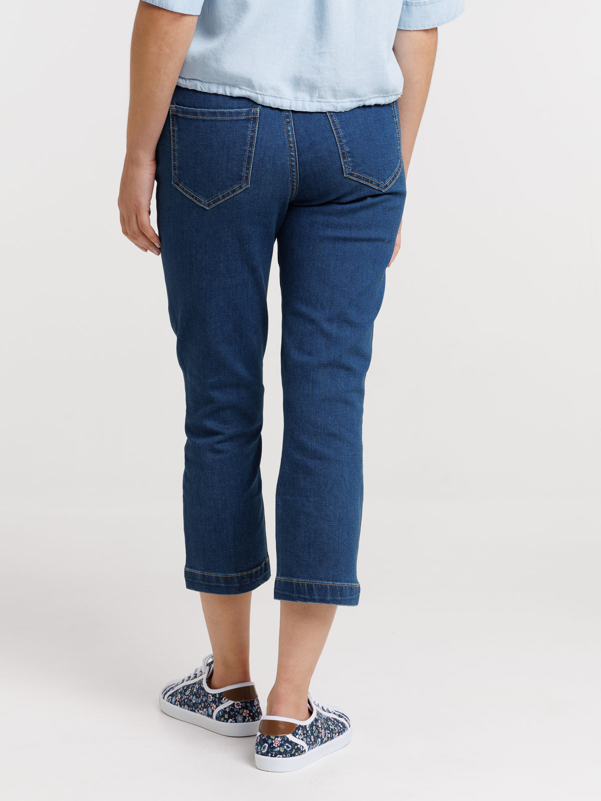 Pantacourt en jean stone femme Pantacourt en jean stone femme