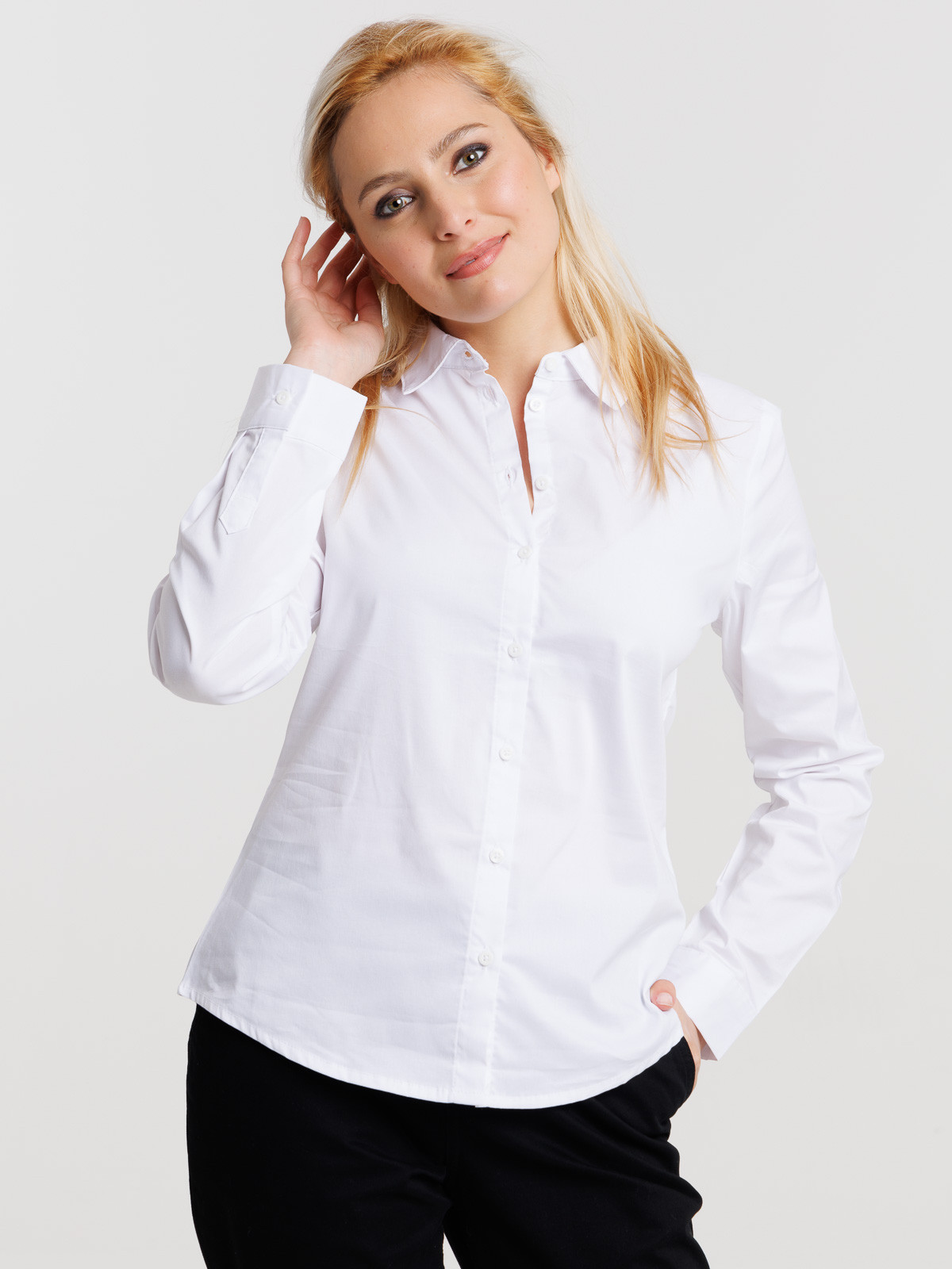Chemise blanche manches longues femme