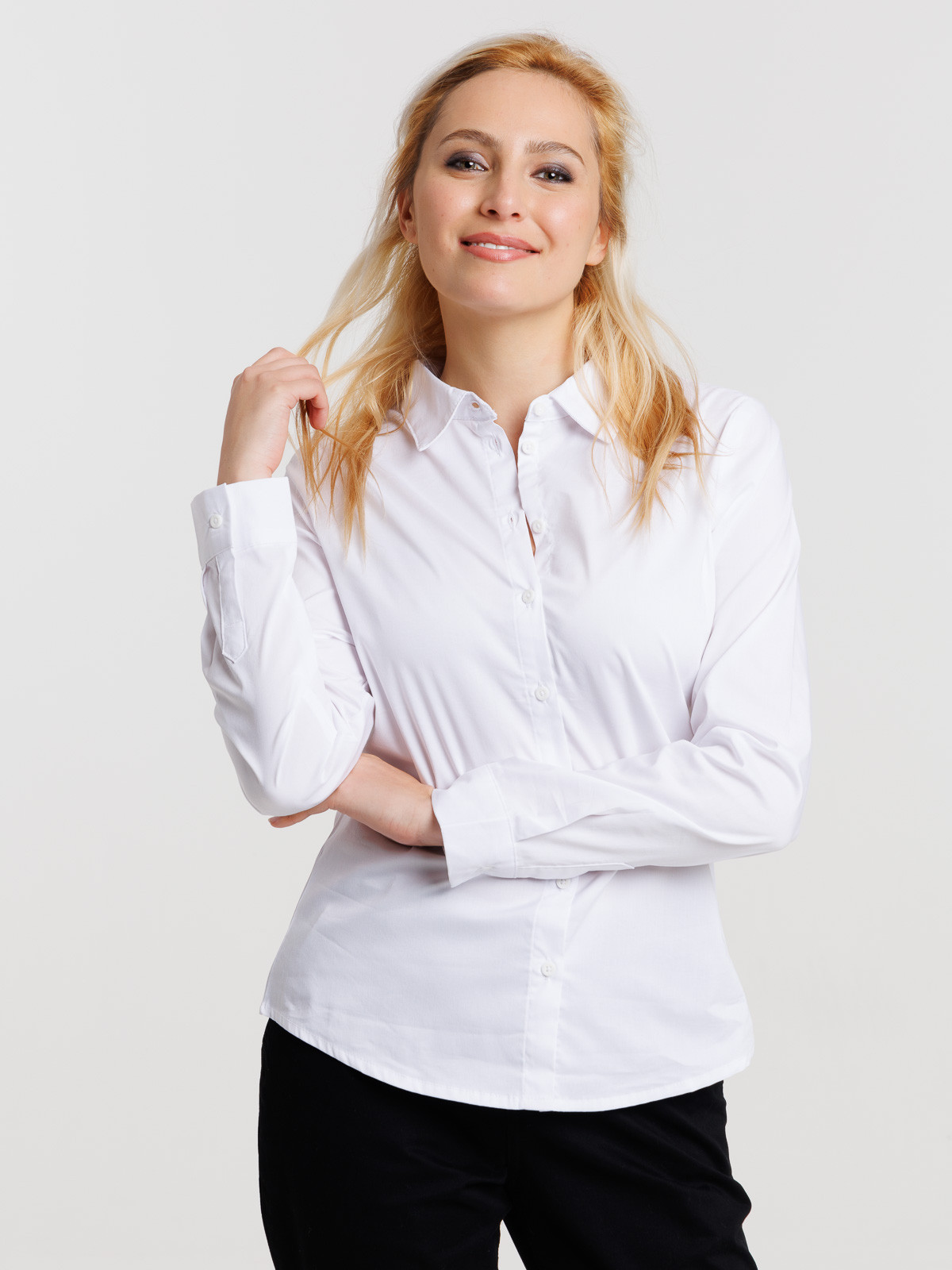 Chemise blanche manches longues femme