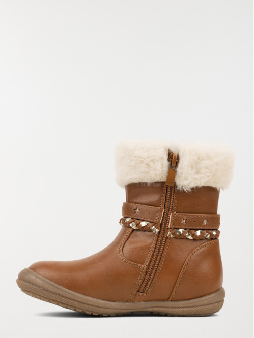 Bottes fourrées marrons fille (24-30)
