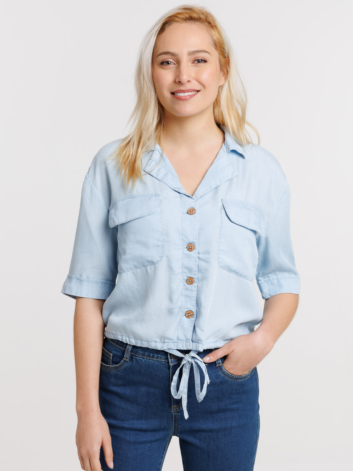 Chemise courte stone femme