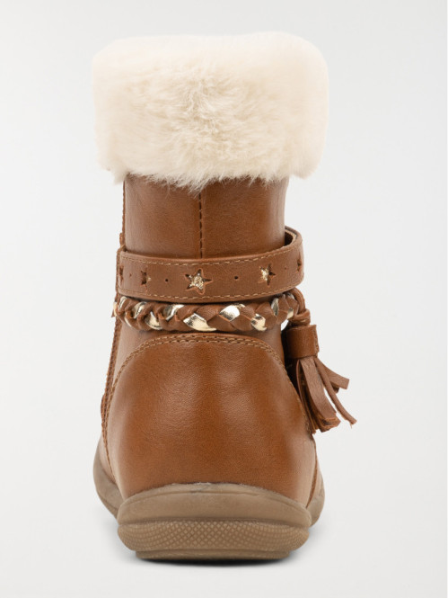 Bottes fourrées marrons fille (24-30)