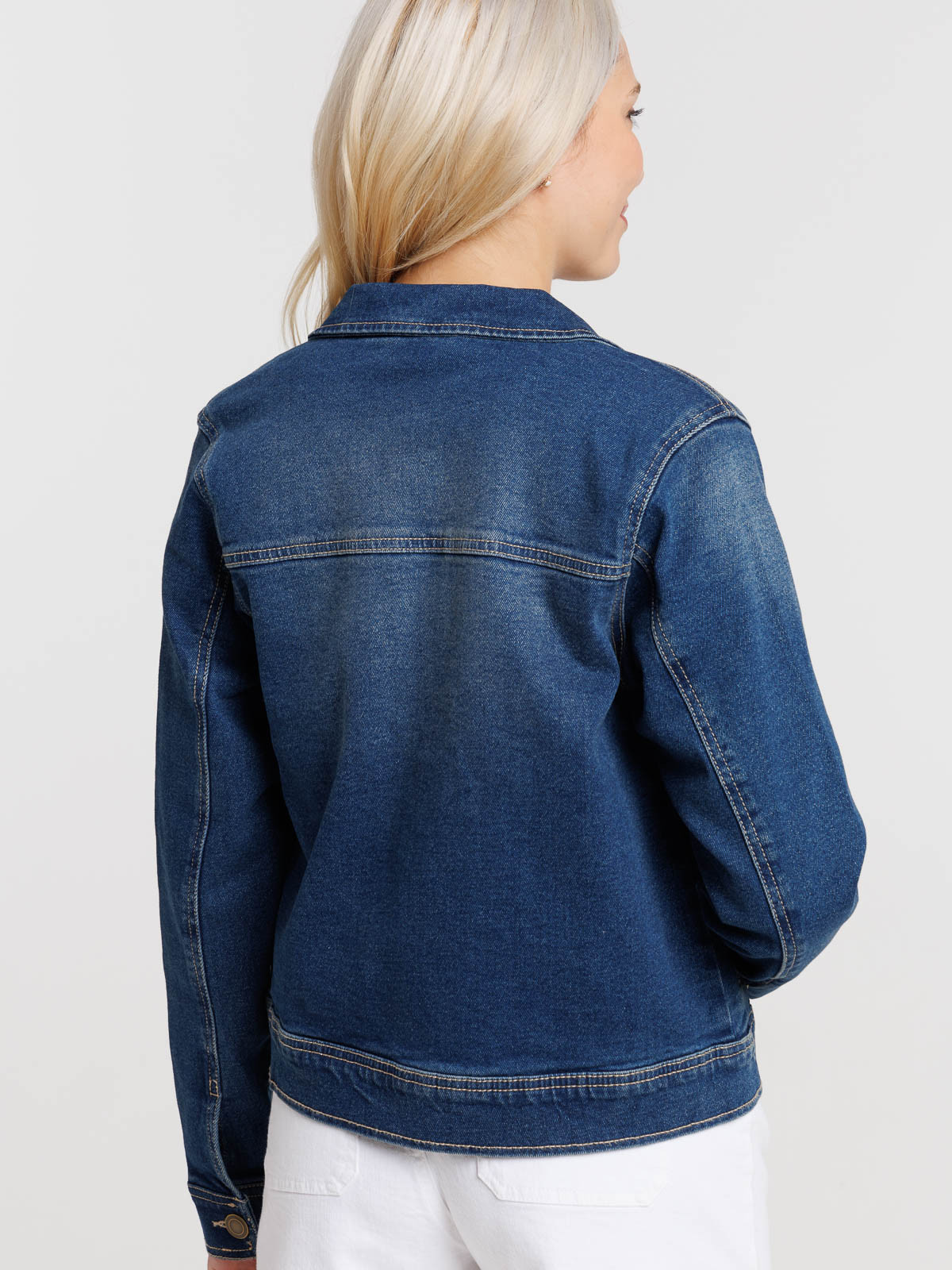 Veste jean stone femme