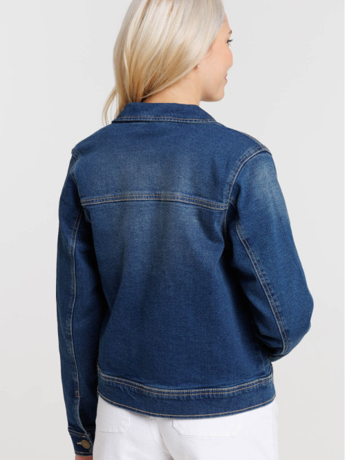 Veste jean stone femme