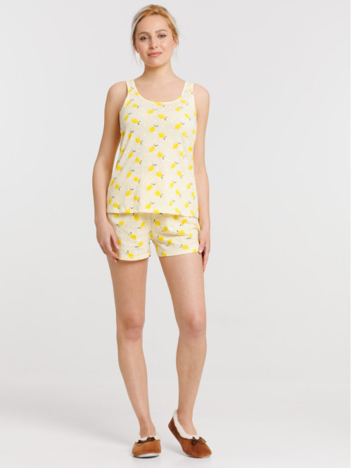 Pyjacourt citron femme