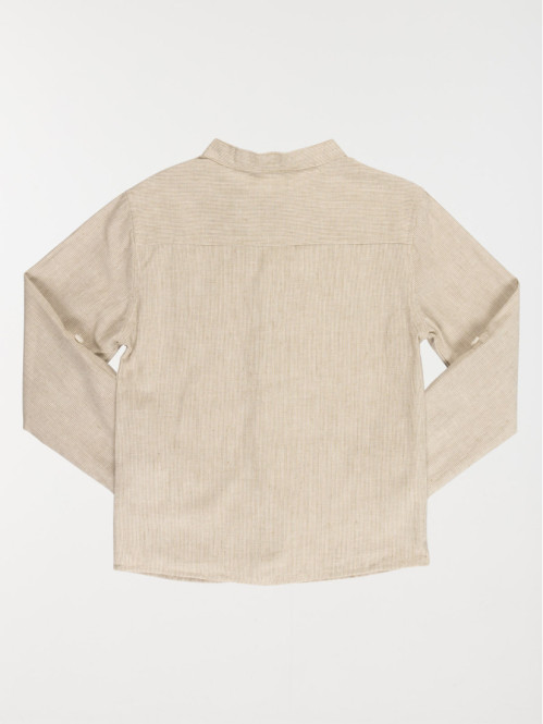 Chemise col mao garçon (3-12A)