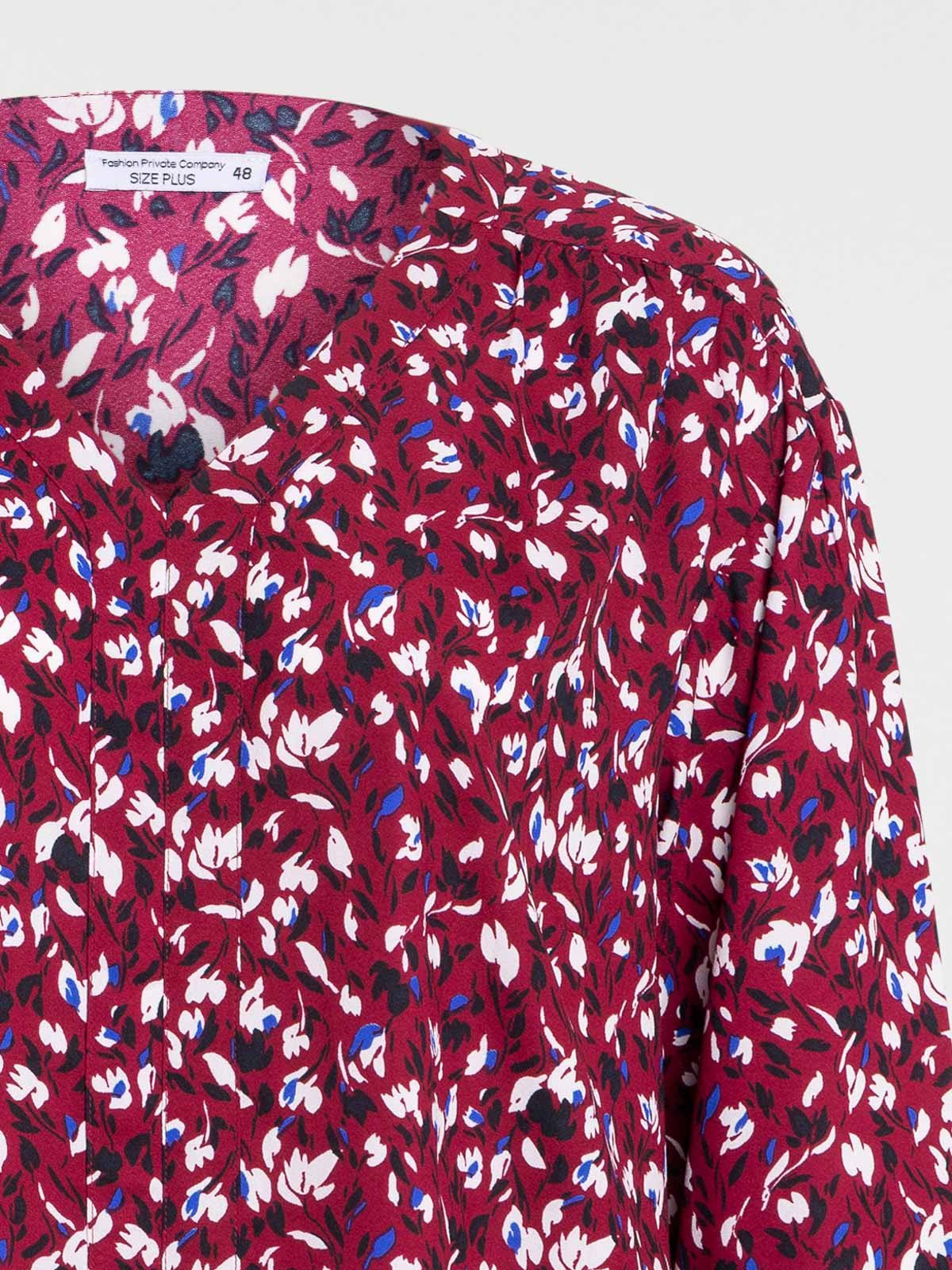 Blouse lie de vin grande taille femme