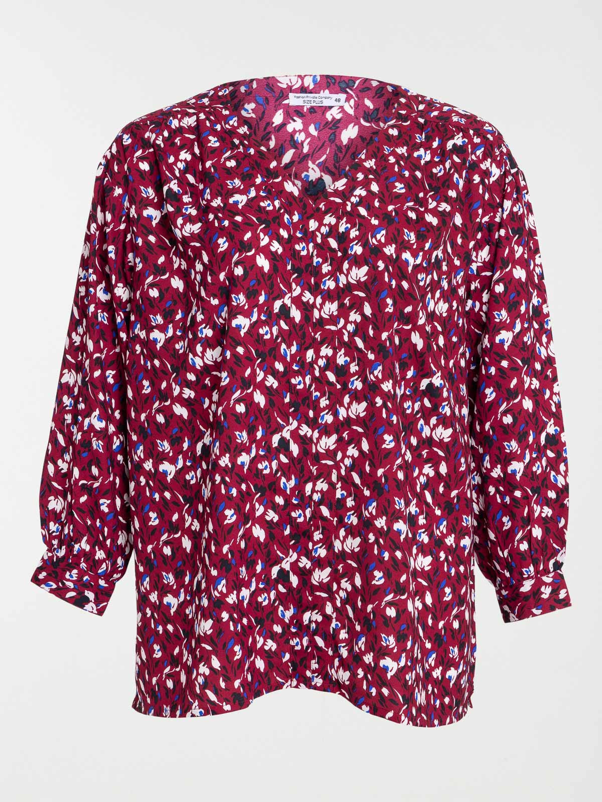Blouse lie de vin grande taille femme