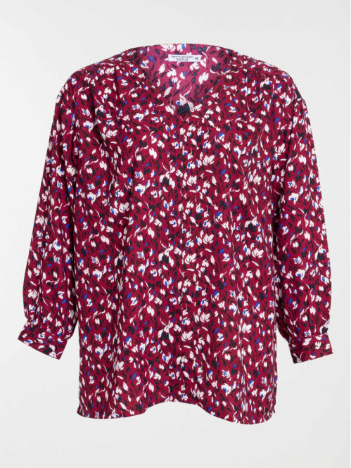 Blouse lie de vin grande taille femme
