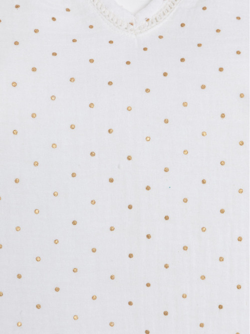 Top écru 100% coton grande taille femme Top écru 100% coton grande taille femme