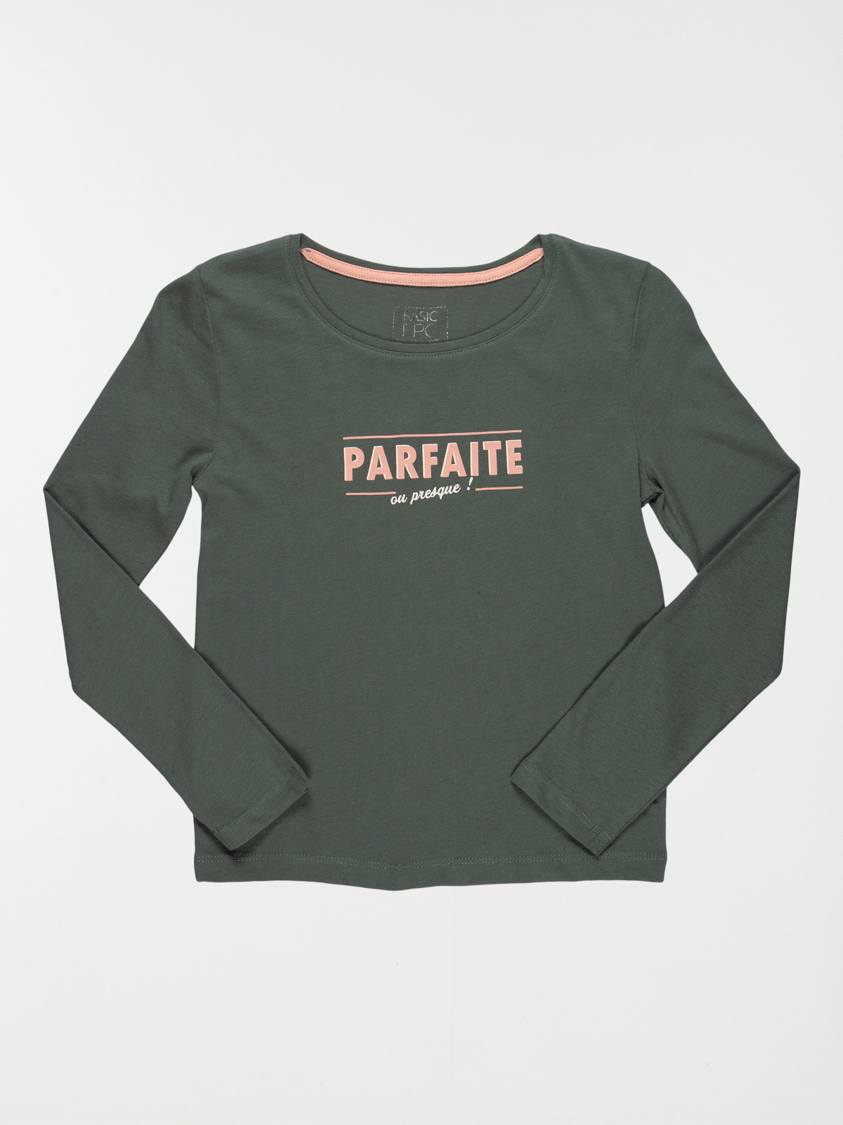 T-shirt vert forêt fille (10-16A)