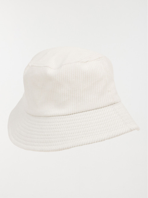 Bob velours écru femme