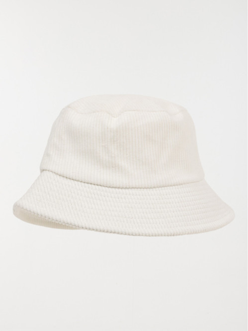 Bob velours écru femme