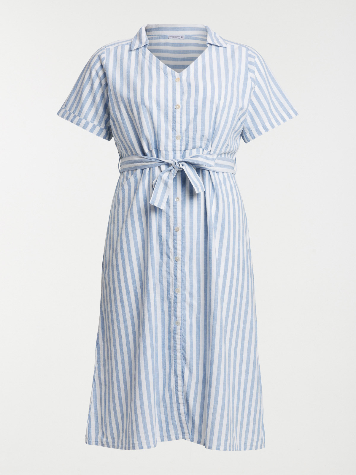 Robe rayures grande taille femme