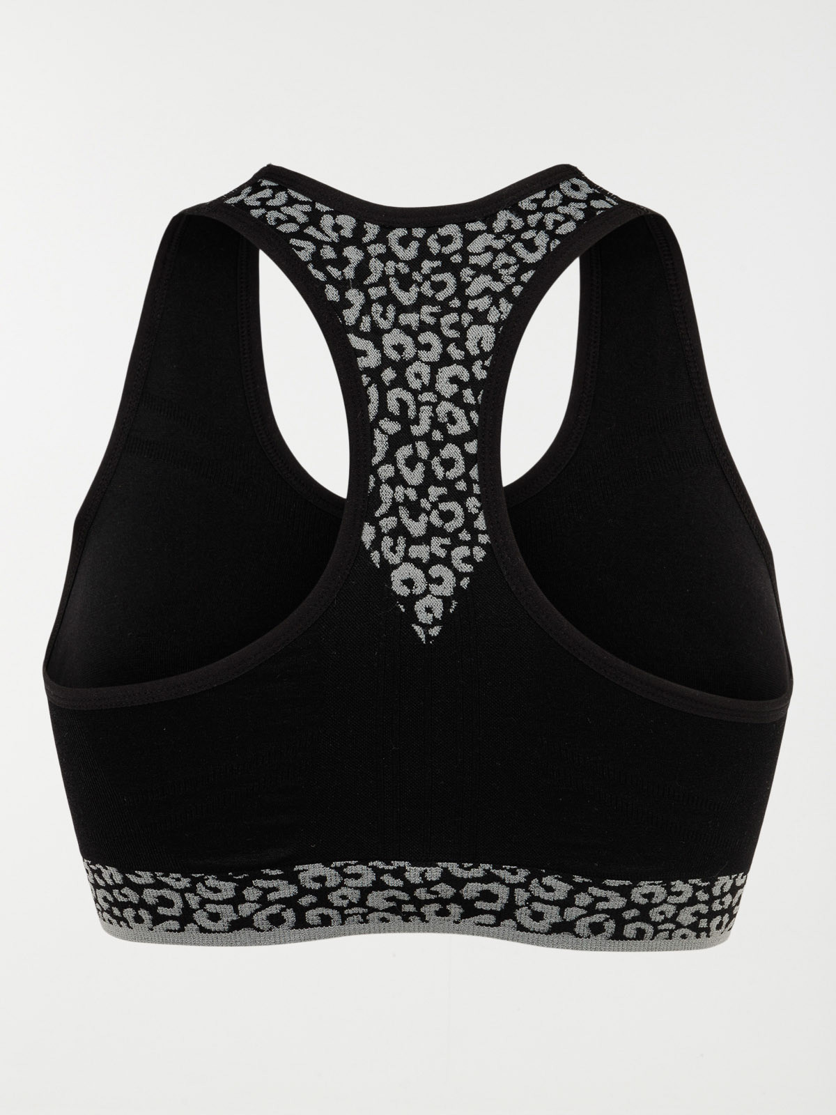 Brassière de sport noire léopard femme Brassière de sport noire léopard femme