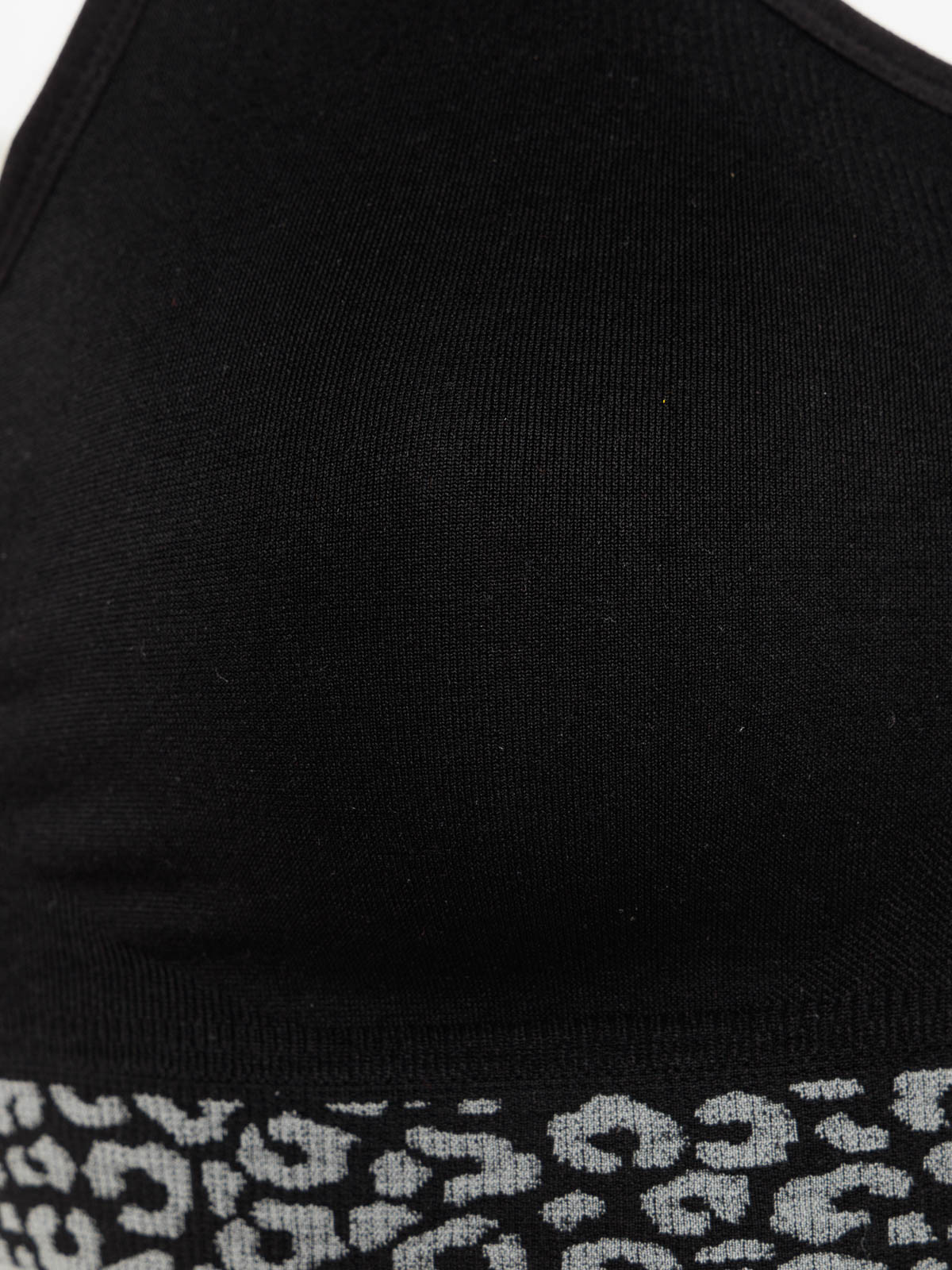 Brassière de sport noire léopard femme Brassière de sport noire léopard femme