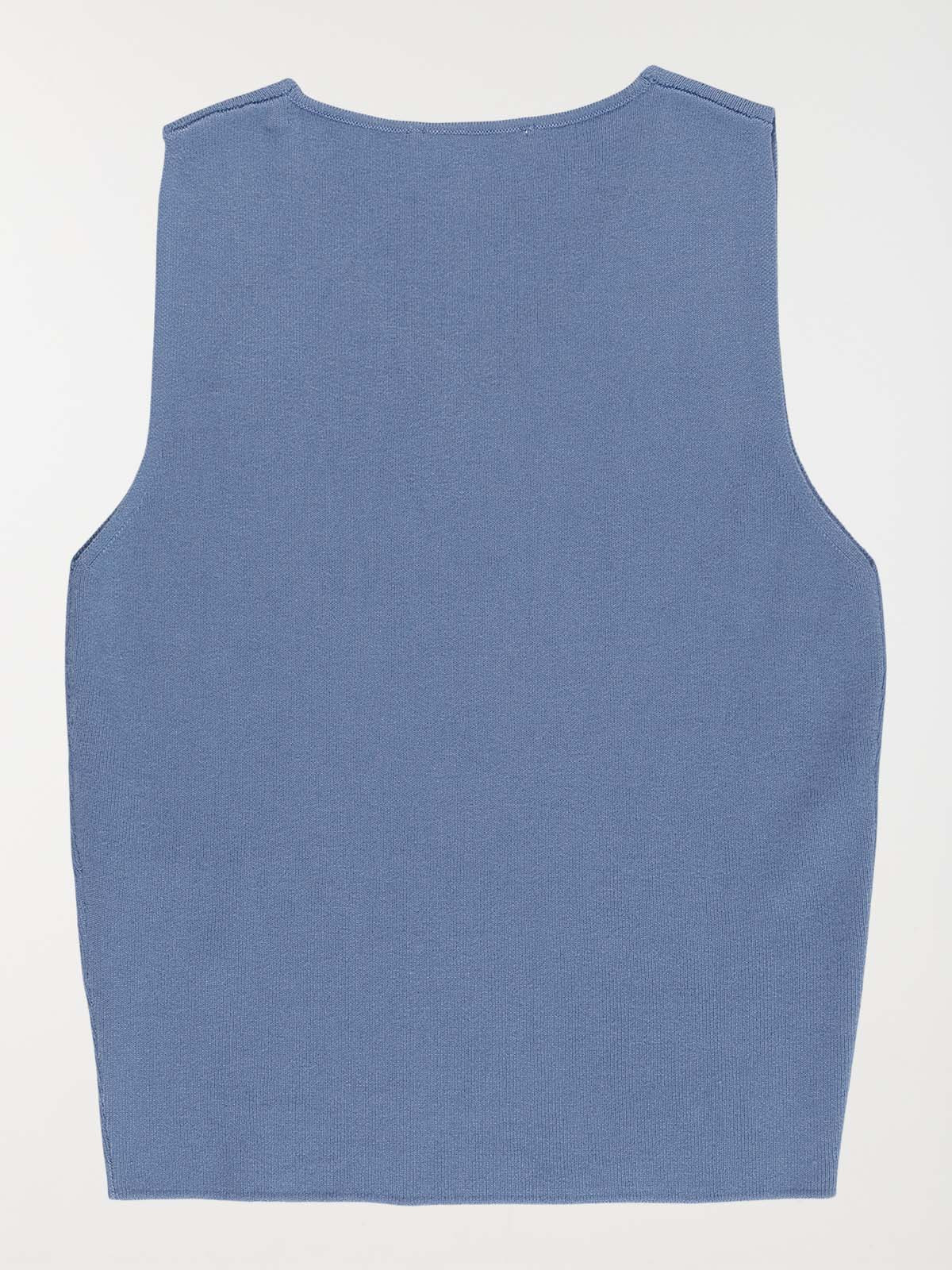 Débardeur maille col V fille (XXS-M) Débardeur maille col V fille (XXS-M)