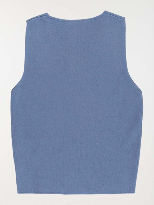 Débardeur maille col V...