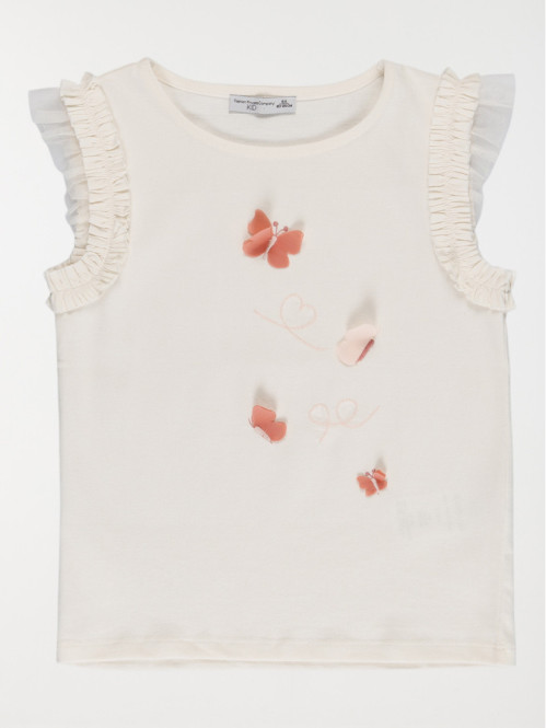 T-shirt papillons et tulle...