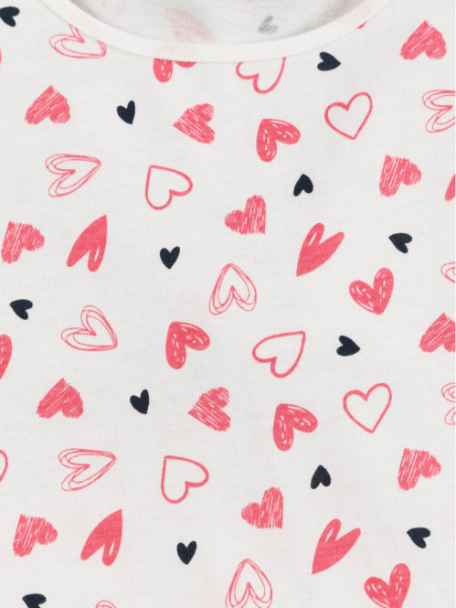 Pyjashort fleuri fille (3-12A)