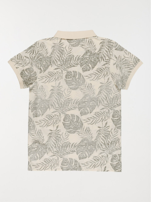 Polo motif tropical garçon...
