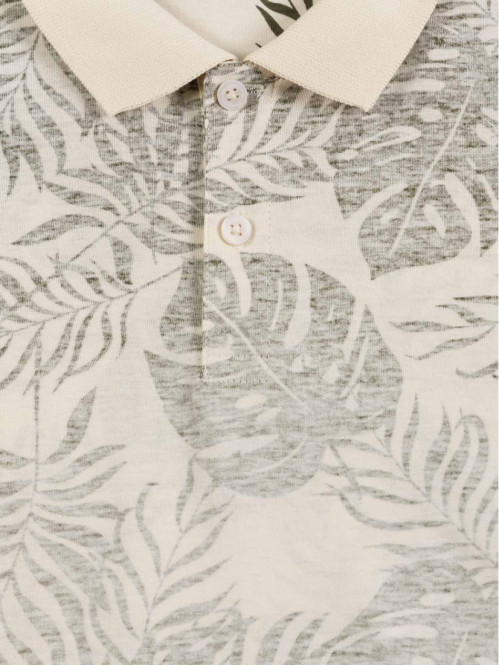 Polo motif tropical garçon...