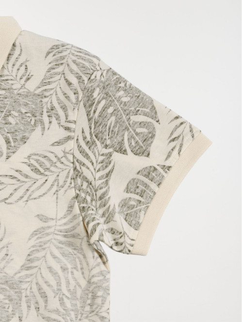 Polo motif tropical garçon...