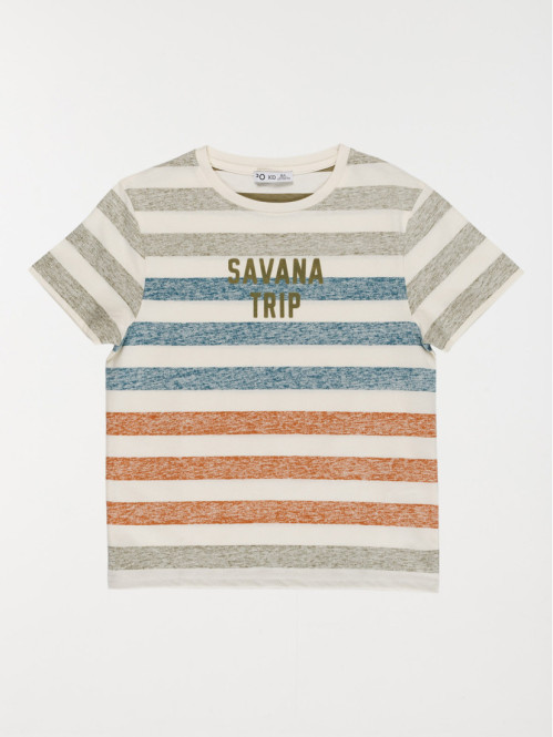 T-shirt savana rayures...