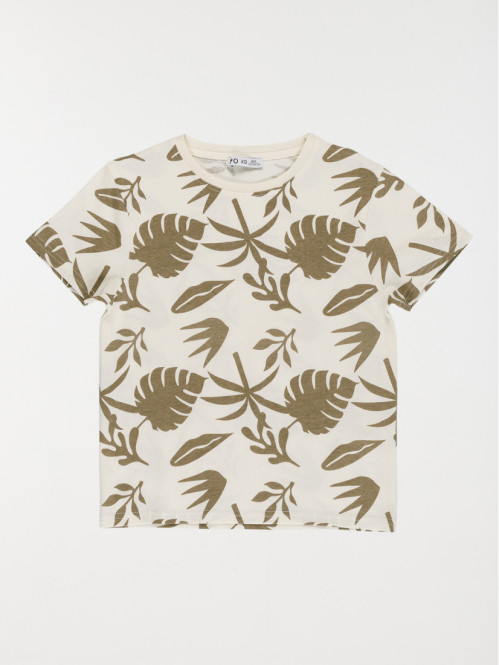 T-shirt feuille tropicale...