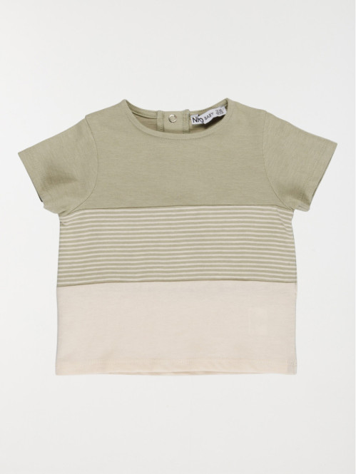 T-shirt col rond garçon (3-36M)
