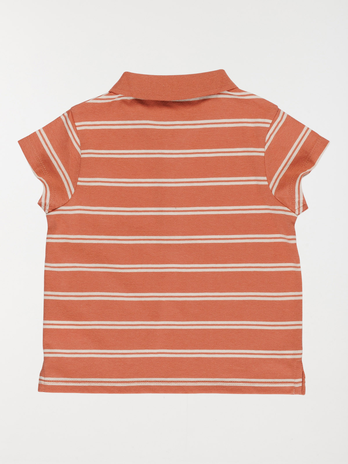 Polo rayé garçon rose sauvage (3-36M) Polo rayé garçon rose sauvage (3-36M)