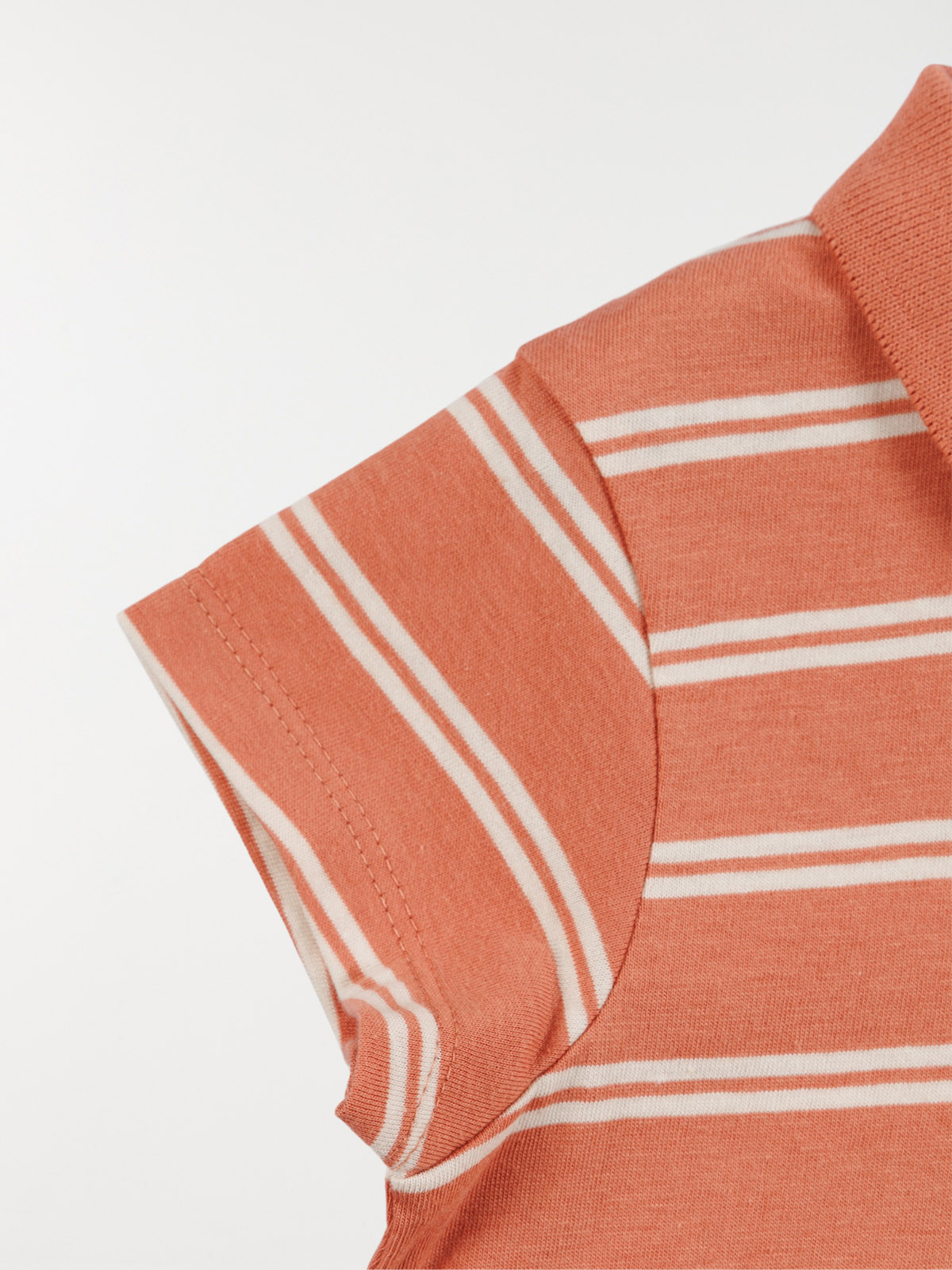Polo rayé garçon rose sauvage (3-36M) Polo rayé garçon rose sauvage (3-36M)