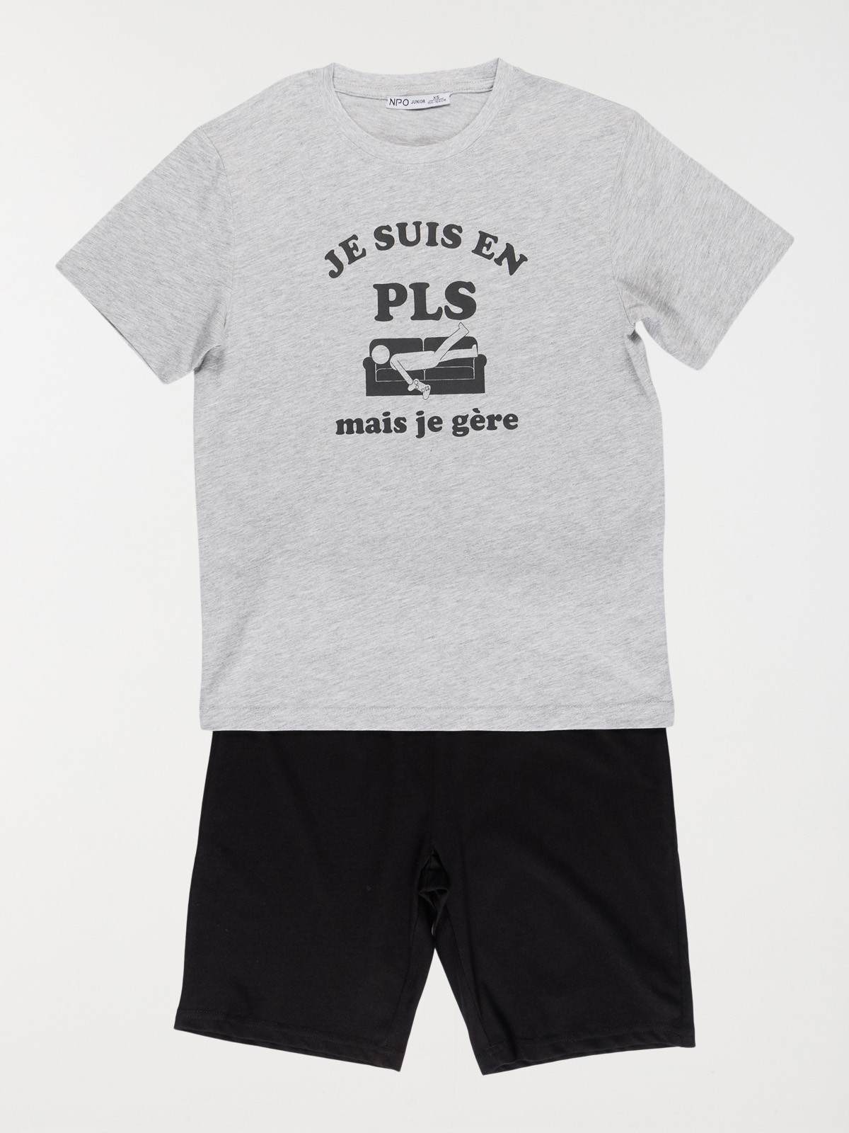 Pyjacourt message garçon (XXS-M)