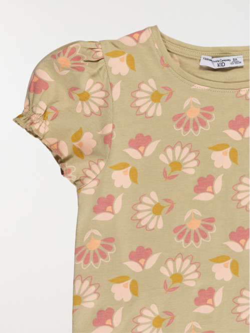 T-shirt imprimé floral...