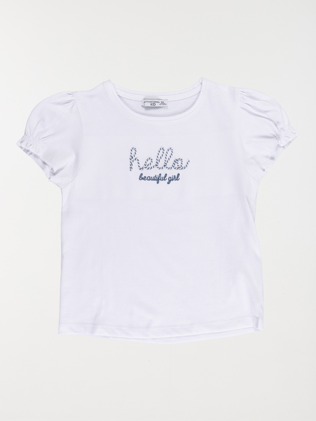 T-shirt message devant fille (3-12A)