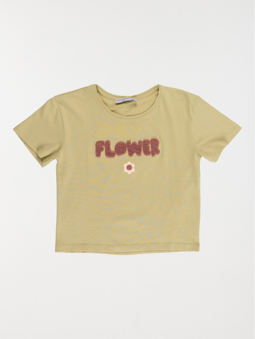 T-shirt court flower fille (3-12A)