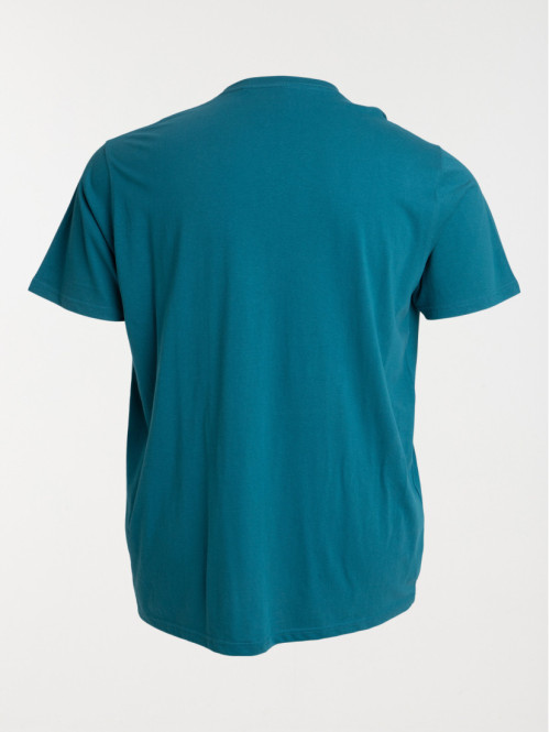 T-shirt bleu cascade grande taille homme
