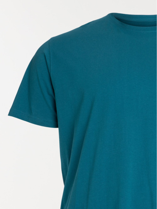T-shirt bleu cascade grande taille homme
