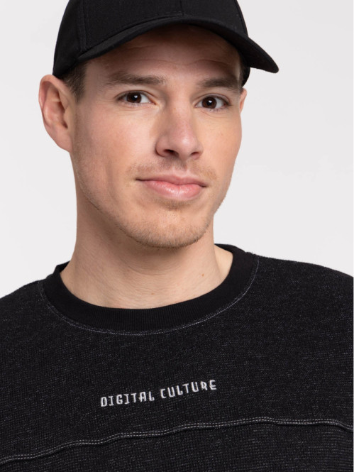 T-shirt imprimé noir homme