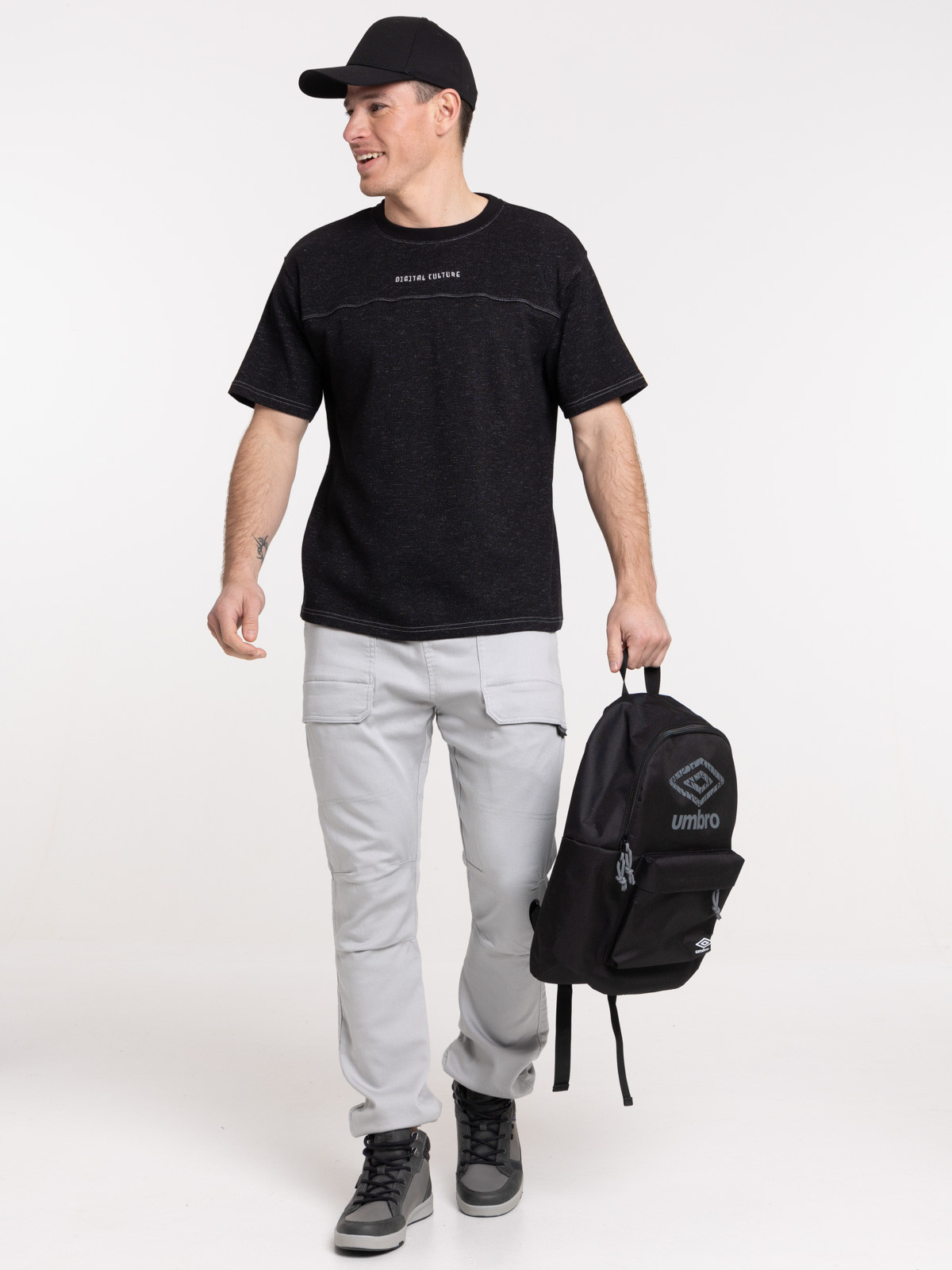 T-shirt imprimé noir homme