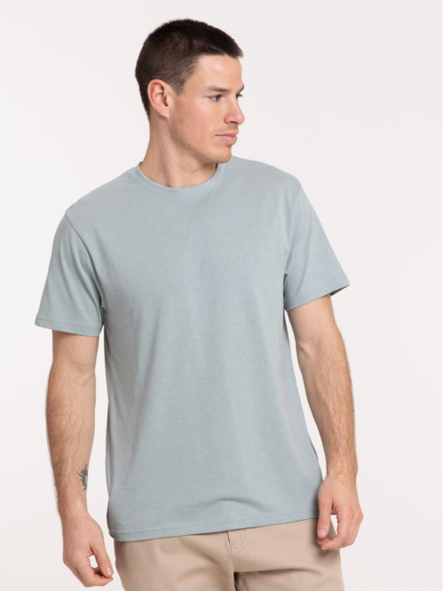 T-shirt bleu argenté homme