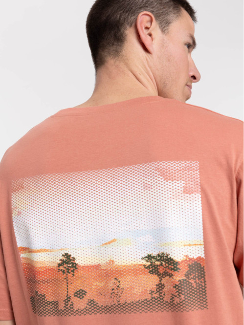 T-shirt motif paysage dos...