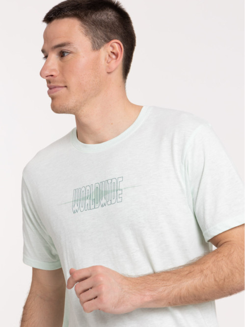 Tee-shirt 100% coton cyan...