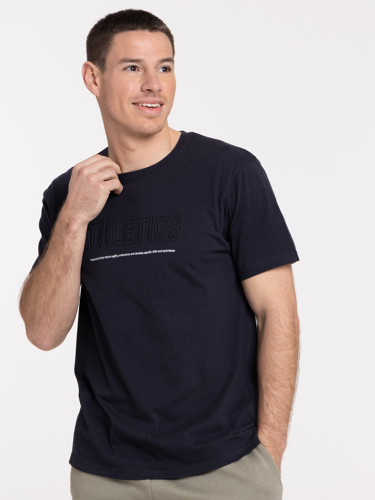 T-shirt inscription en relief homme T-shirt inscription en relief homme