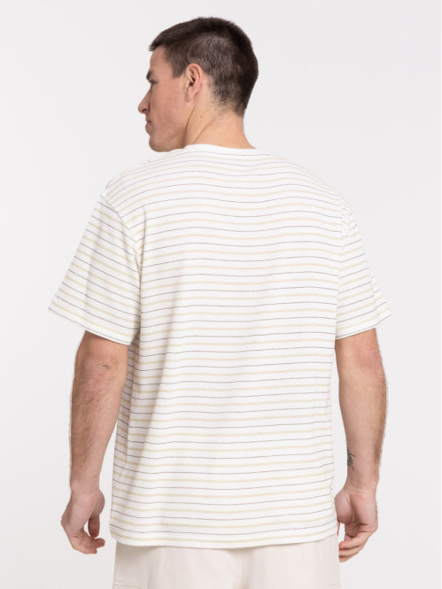 T-shirt écru col rond homme