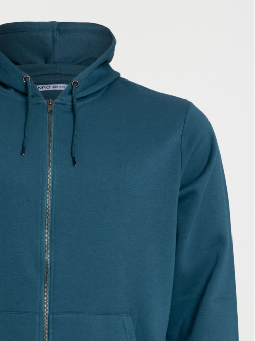 Sweat bleu cascade grande taille homme