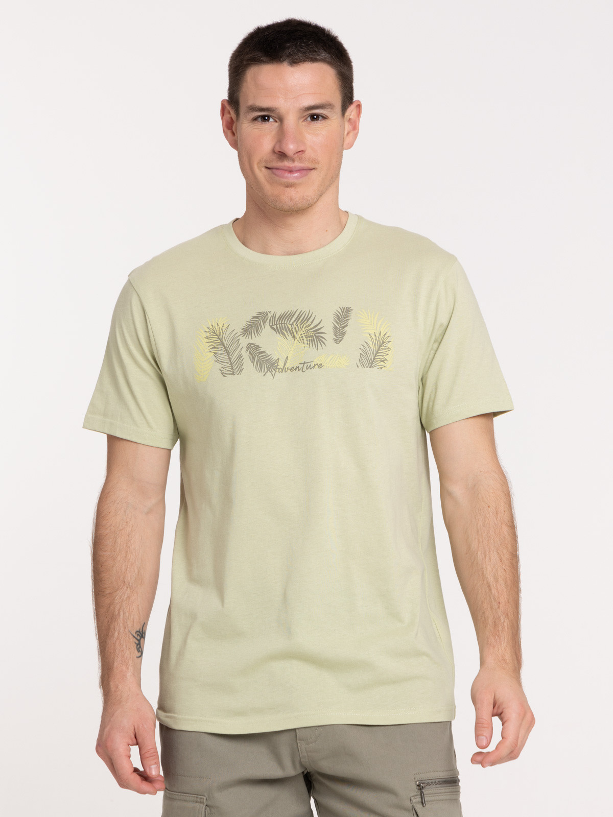 T-shirt motif bande feuillage homme T-shirt motif bande feuillage homme